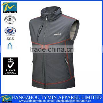 High Quality Cheap Tailored Wholesale Sport Vest Outdoor Jacket Softshell Jacket Work Vest