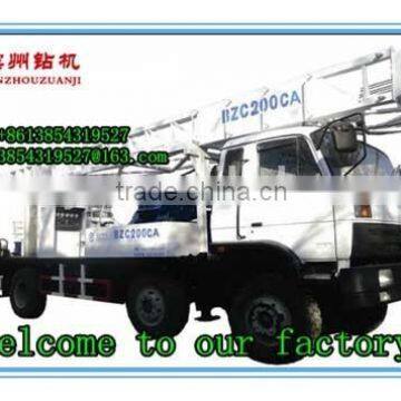 economical ! portable rotory water well drilling rig 200m truck mounted drilling rig