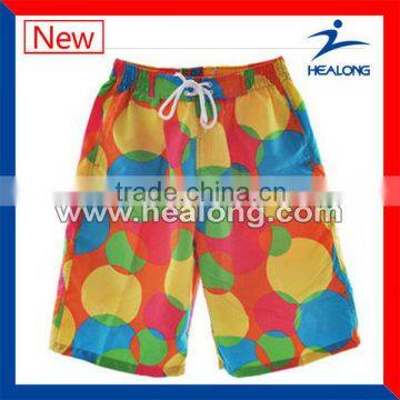 new designer fashion bubble pattern mens beach shorts