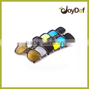 metal master sunglasses, round frames sunglasses mirror lens half metal sunglasses