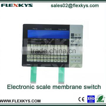 China Professional Customizing Tactile Embossing Electronic Scale Membrane Switch