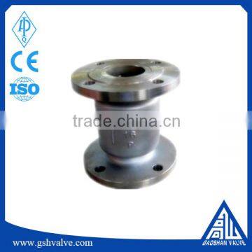 stainless steel flanged lifting vertical type check valve for water