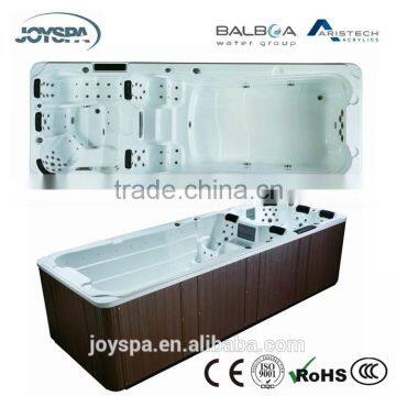 Balboa System Portable Rectangular Fiberglass Swimming Pool With Massage Spa Jets Swim Spa JY8601