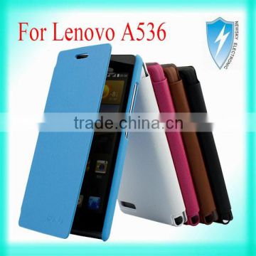 HOT Fashion phone leather flip case cover For Lenovo A536 case