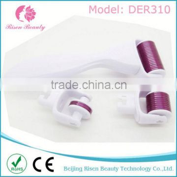 CE Beijing risen Beauty Medical Grade 3 function in 1needles Derma Roller with CE