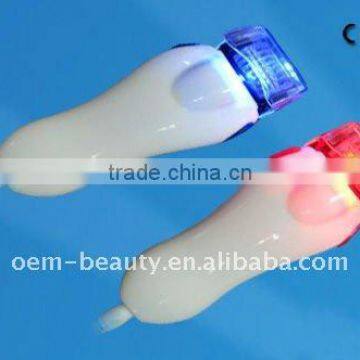 Led color therapy micro-needle treatment cosmetic roller with titanium needle