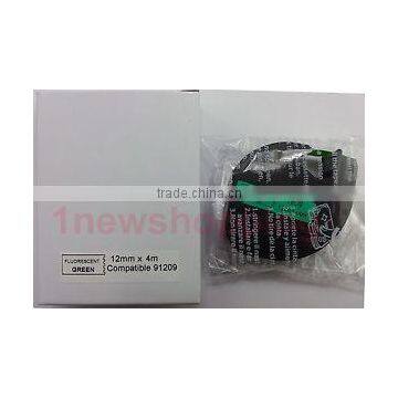 Details about 4PK compatible Dymo Letra Tag LT 91209 PLASTIC METAL GREEN LABELS Tapes 12MM 4M