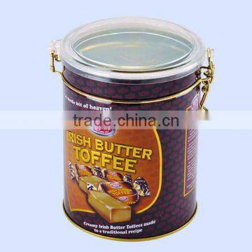 wholesale cylindrical shape fashionable printing coffee tin cans fancy coffee tin cans coffee tin boxes