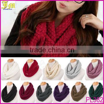 Womens Lady Knit Wool Scarf Soft Warm Circle Cowl Warmer Winter Shawl Neck Scarf