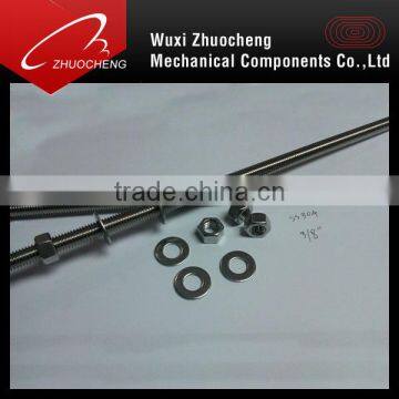 full thread and half thread din975 stainless steel thread rod