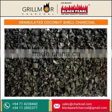 Top Selling and Standard Quality Granulated Coconut Shell Charcoal for Factory use