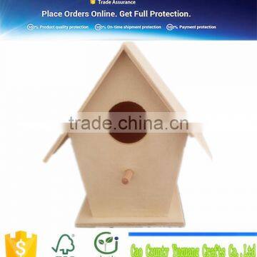 Light Weight Economic wooden bird nest With Round Nest Mouth