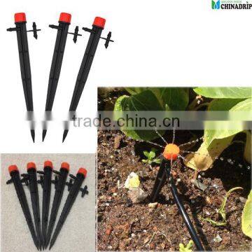 0-10 GPH Adjustable Dripper on Spike (10-Pack) for drip irrigation system