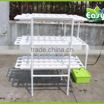 NFT Hydroponics system with 108pcs of net cup. Home hydroponics system. Nutrient Film Technique (NFT)