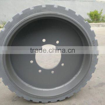 Genie Scissor Lift Platform Wheel Solid Tire With Rims Wheel 22x7x17 3/4 photo-6