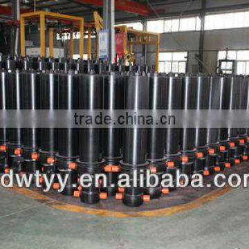 Manufacture Sinciput Telescopic Hydraulic Cylinder , Dump Truck Hydraulic System , Double Acting Hydraulic Cylinder photo-3