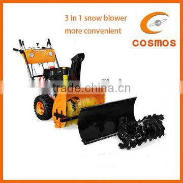 Gasoline snow blower 3 in 1snow sweeper