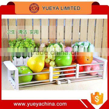 Kitchen Stainless Steel Sink Vegetable Storage Strainer Drain Basket photo-2