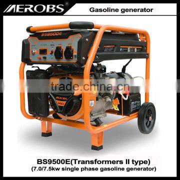 BS9500E 7.0 7.5KW single phase electric start gasoline generator