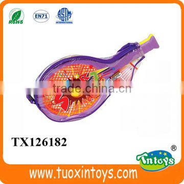 Kids play table tennis bat racquet