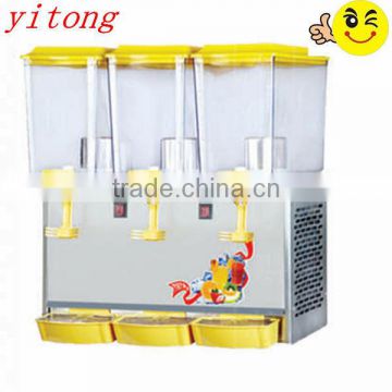 Three tanks commercial cold juice drink dispenser machine