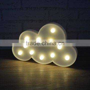 Promotion Gift White Cloud 11LED Home Room Wall Decoration Hanger Kids Children Baby Night Light photo-2