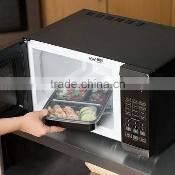 Microwave Safe Food Container Lid 3 Divided Plastic Lunch Box photo-5