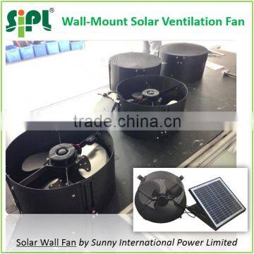 SUNNY FAN 12 inch 12 watt Wall Mounted Solar Industrial Air Exhaust Fan