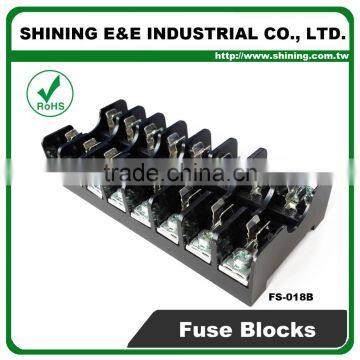 FS-018B 600V 10 Amp 8 Way Midget Type Din Rail Glass Fuse Carrier