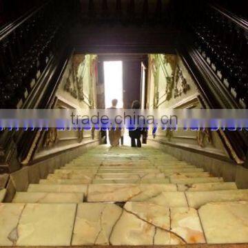NATURAL COLOR UNIQUE DESIGN ONYX STAIR STEPS ONYX TREADS AND RISERS COLLECTION photo-5