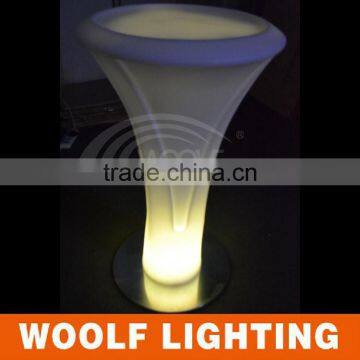 Fashionable Look Nightclub Graceful LED Glowing Bar Round Cocktail Table photo-4