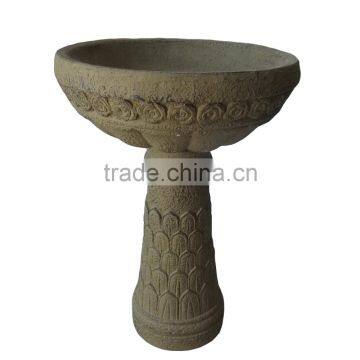 Cement Granite Birds Baths Carving for Garden Using photo-2