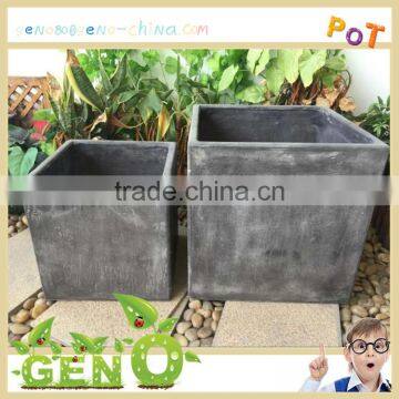 Cheap Outdoor Colored Durable fiberglass clay flower pot