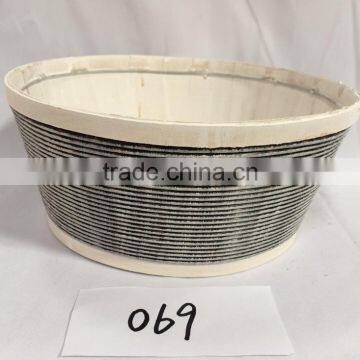 Wholesale Cheap Home Dekoration Desk Big Indoor Oval Wooden Flower Pots photo-2