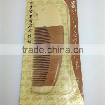 100%Nature Peach Wooden Combs 14.5*4.7