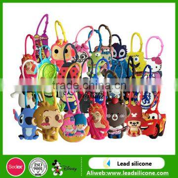 Wholesale Customized Cartoon Design 30ML Silicone Hand Sanitizer Holder