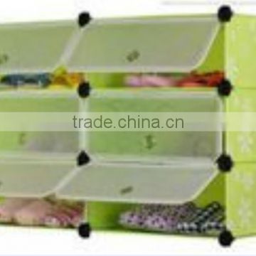 Plastic PP DIY Foldable Storage Container Case Shoe Box Green