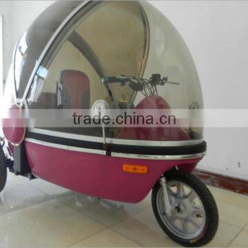 Tiny drop tricycles full closed Pickup Type electric mobility scooter with passenger seats for wholesale