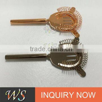 Personalized and Engraving Logo Acceptable Bronze Copper Rose Gold Plating Stainless Steel Bar Strainer photo-2
