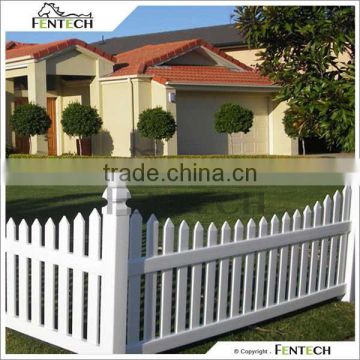 Fashion new design high quality plastic/vinyl/pvc scallop picket fence