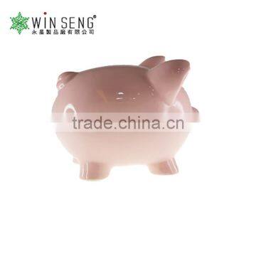 Hot Sales Cheap Ceramic Pink Piggy Bank for Promotional Gifts photo-3