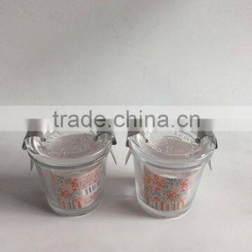 Strawberry Pattern Wholesale 115 ml Small Transparent Glass Bowl With Clip Lid,glassware photo-3