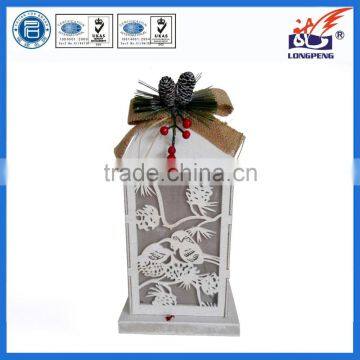 White Wood Led Lantern,wooden Lantern,antique Wood Candle Lanterns for Christmas Decorations