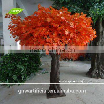 Red Plastic Leaves Artificial Maple Tree 3 meter for Home/Office/Hotel Decorations