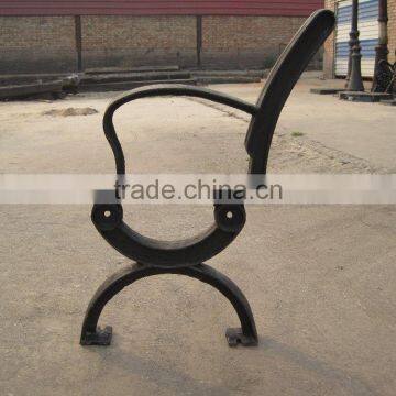Garden Bench, Cast Alum Legs, Plastic Wood Bench photo-2