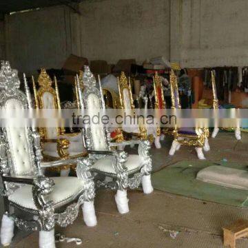 Hot Sales PU Leather Throne Chairs Wedding Decoration For Bride and Groom photo-4