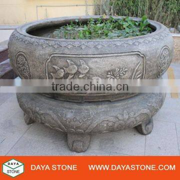 Garden granite water flower pots