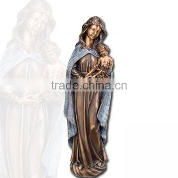 2015 new design garden decor bronze statue of virgin mary