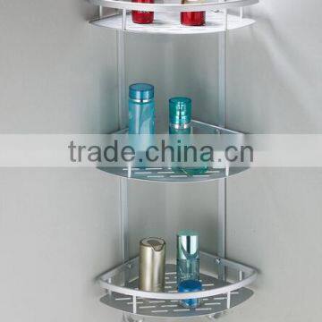 The space Aluminum Alloy three layer triangular aluminum rack multifunctional rack