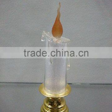 Clear Acrylic Plastic Led Christmas Pillar Candle Light Decoration photo-5